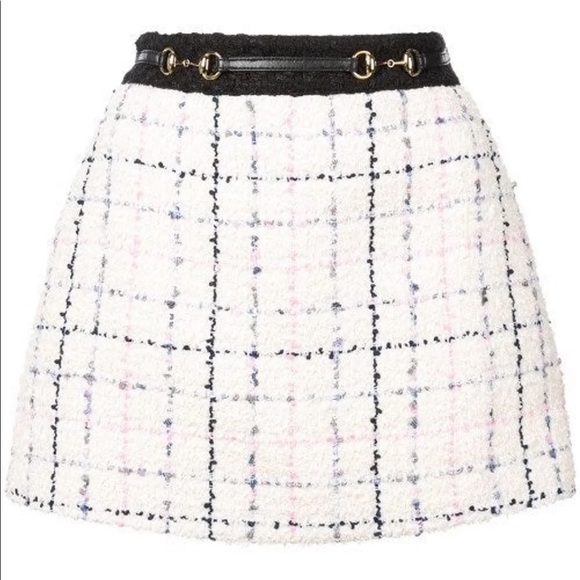 Gucci tweed mini skirt